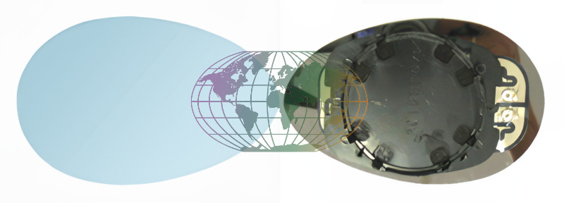 Buitenspiegelglas Bodermann 0451065 Buitenspiegelglas Bodermann 0451065