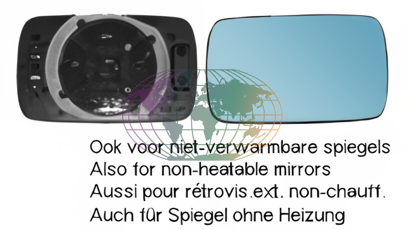 Buitenspiegelglas Bodermann 1633066 Buitenspiegelglas Bodermann 1633066