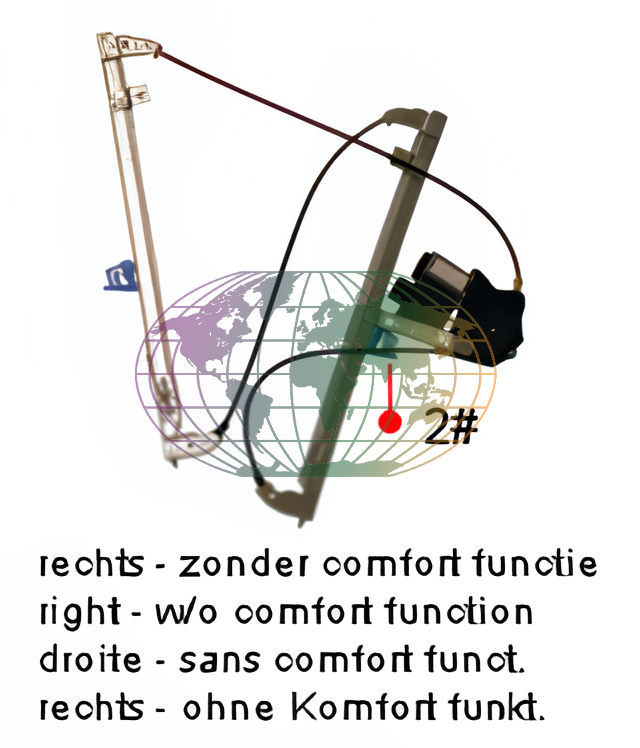 Raammechanisme Bodermann 2082761 Raammechanisme Bodermann 2082761