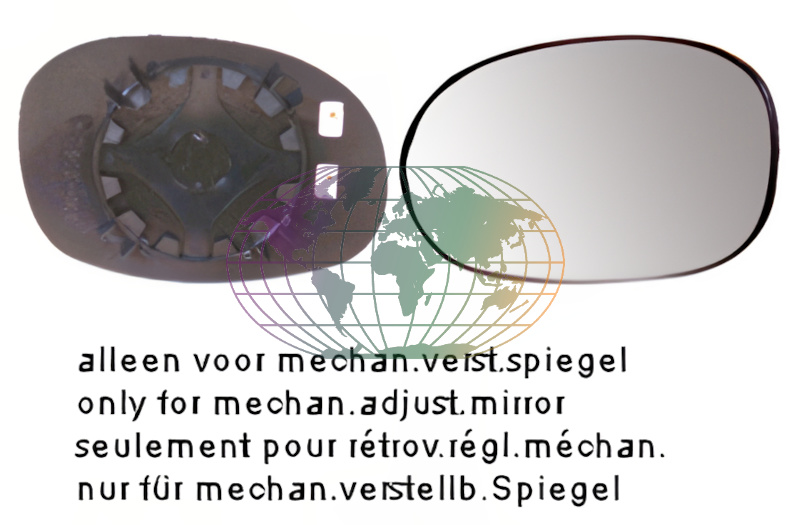 Buitenspiegelglas Bodermann 2091064 Buitenspiegelglas Bodermann 2091064