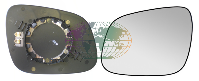 Buitenspiegelglas Bodermann 2855066 Buitenspiegelglas Bodermann 2855066
