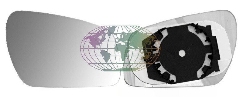 Buitenspiegelglas Bodermann 3684061 Buitenspiegelglas Bodermann 3684061