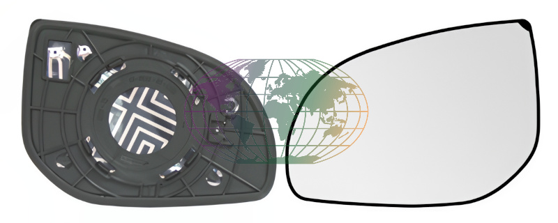 Buitenspiegelglas Bodermann 4491066 Buitenspiegelglas Bodermann 4491066