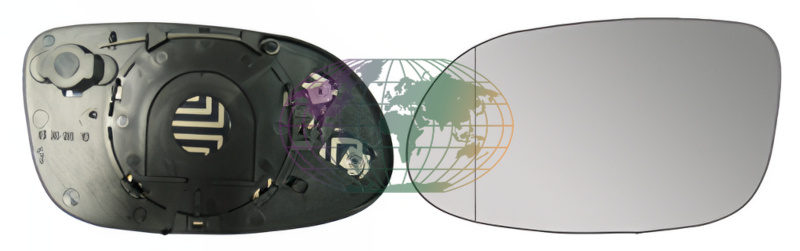 Buitenspiegelglas Bodermann 6065066 Buitenspiegelglas Bodermann 6065066