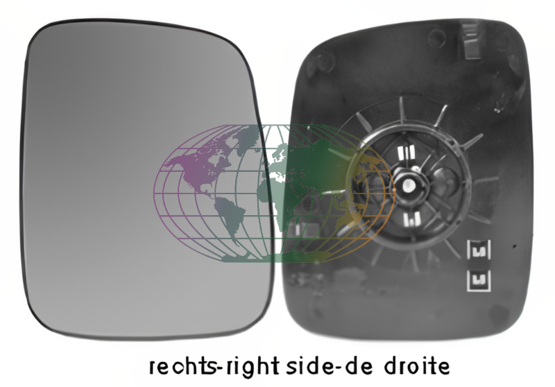 Buitenspiegelglas Bodermann 9294063 Buitenspiegelglas Bodermann 9294063
