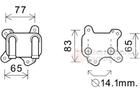 Van Wezel Oliekoeler motorolie 37003581 Van Wezel Oliekoeler motorolie 37003581