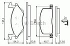 Bosch Remblokset 0 986 424 264 Bosch Remblokset 0 986 424 264