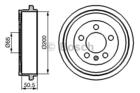 Bosch Remtrommel 0 986 477 133 Bosch Remtrommel 0 986 477 133