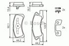 Bosch Remblokset 0 986 494 134 Bosch Remblokset 0 986 494 134
