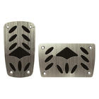 Mijnautoonderdelen PedalSet Wing Silver/Black AT SY PD378A Mijnautoonderdelen PedalSet Wing Silver/Black AT SY PD378A