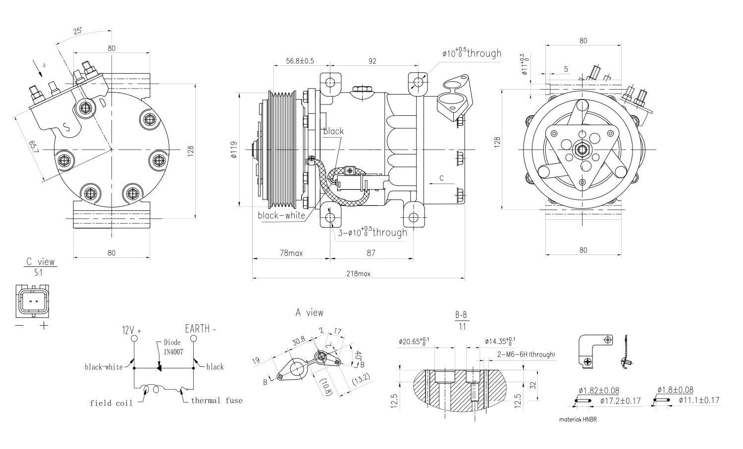 Hella Compressor, airconditioning 8FK 366 200-121