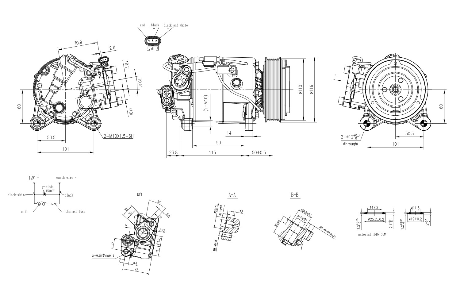 Hella Compressor, airconditioning 8FK 366 200-371
