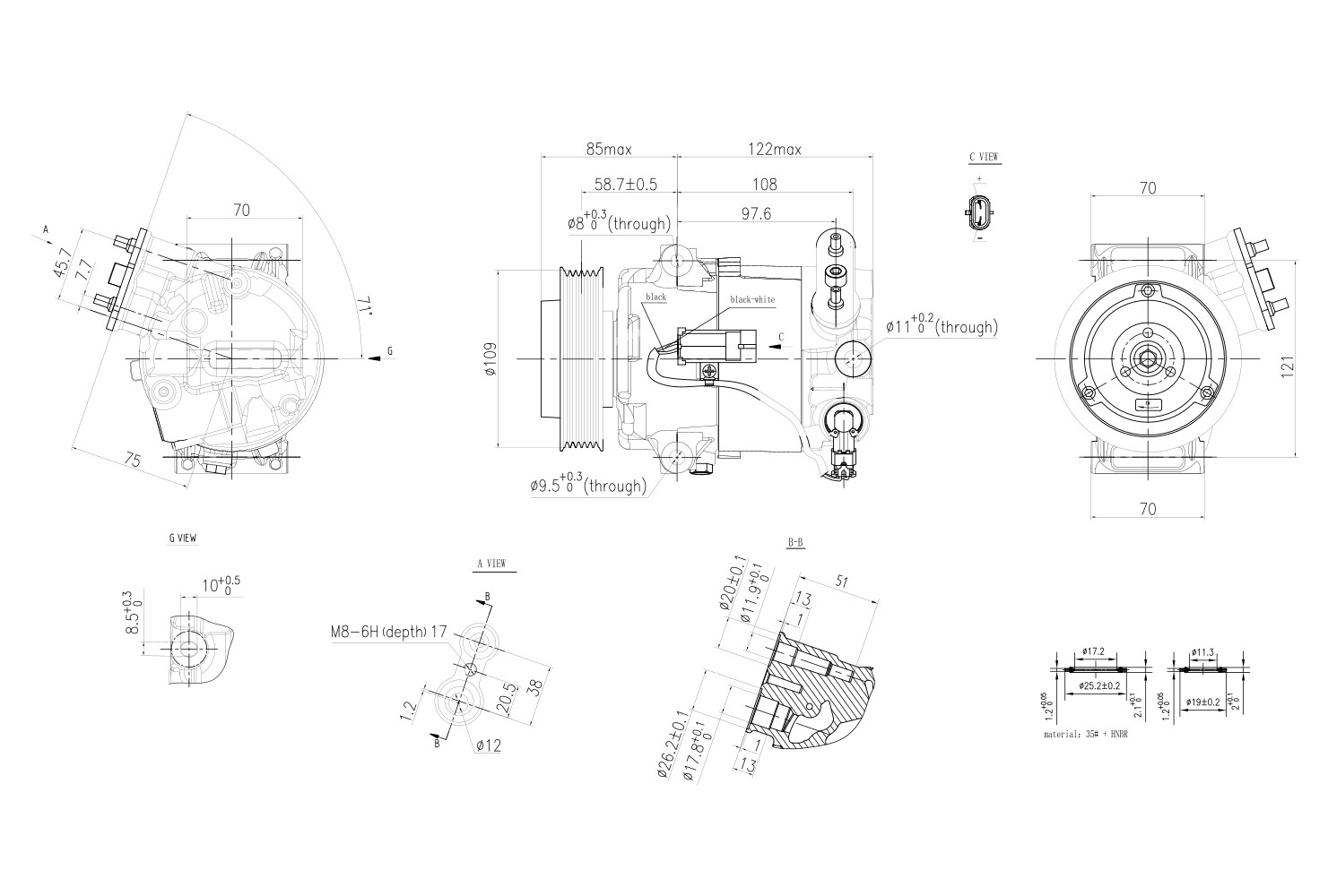Hella Compressor, airconditioning 8FK 366 200-471