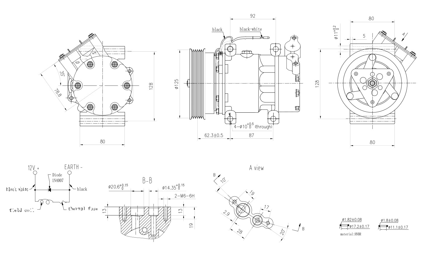 Hella Compressor, airconditioning 8FK 366 200-561