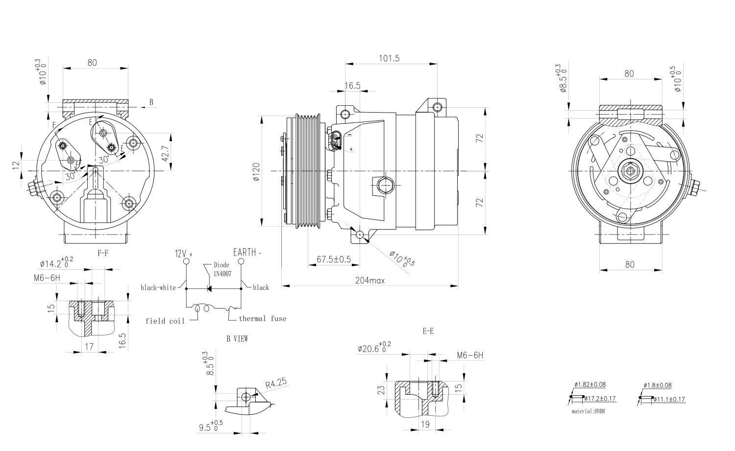 Hella Compressor, airconditioning 8FK 366 200-671