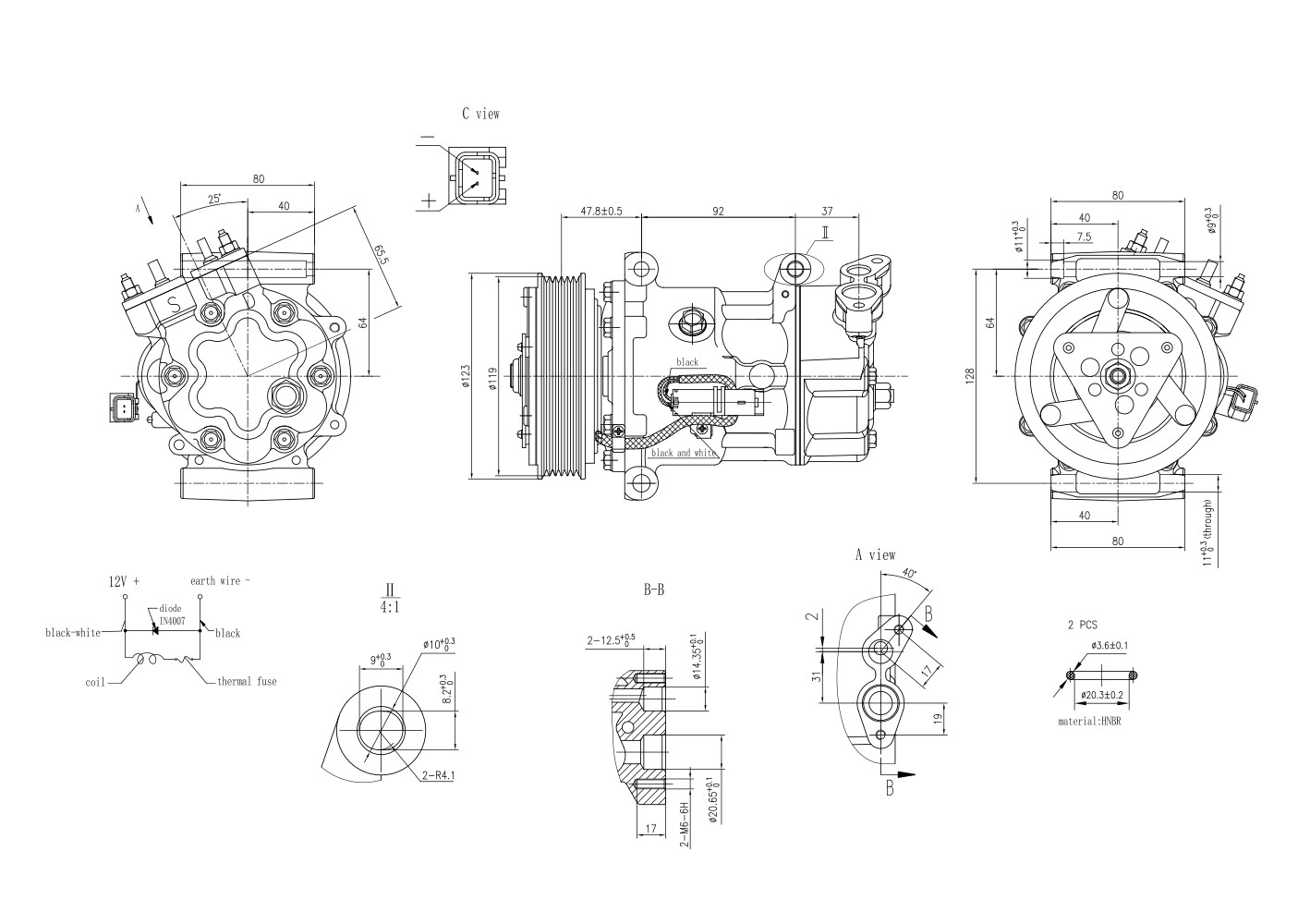 Hella Compressor, airconditioning 8FK 366 200-691