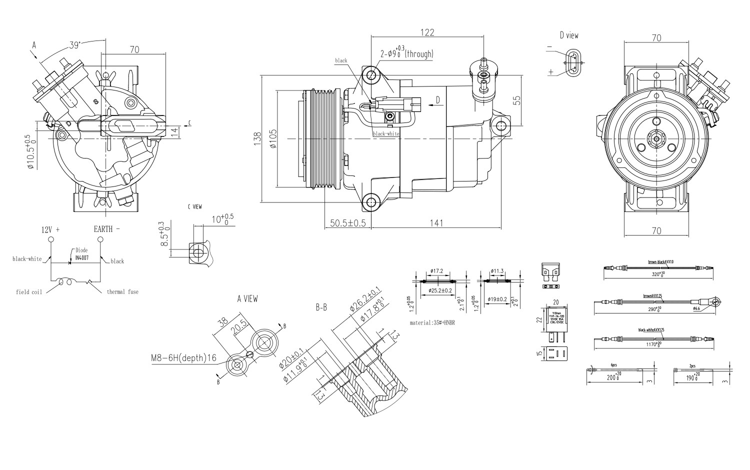 Hella Compressor, airconditioning 8FK 366 200-701