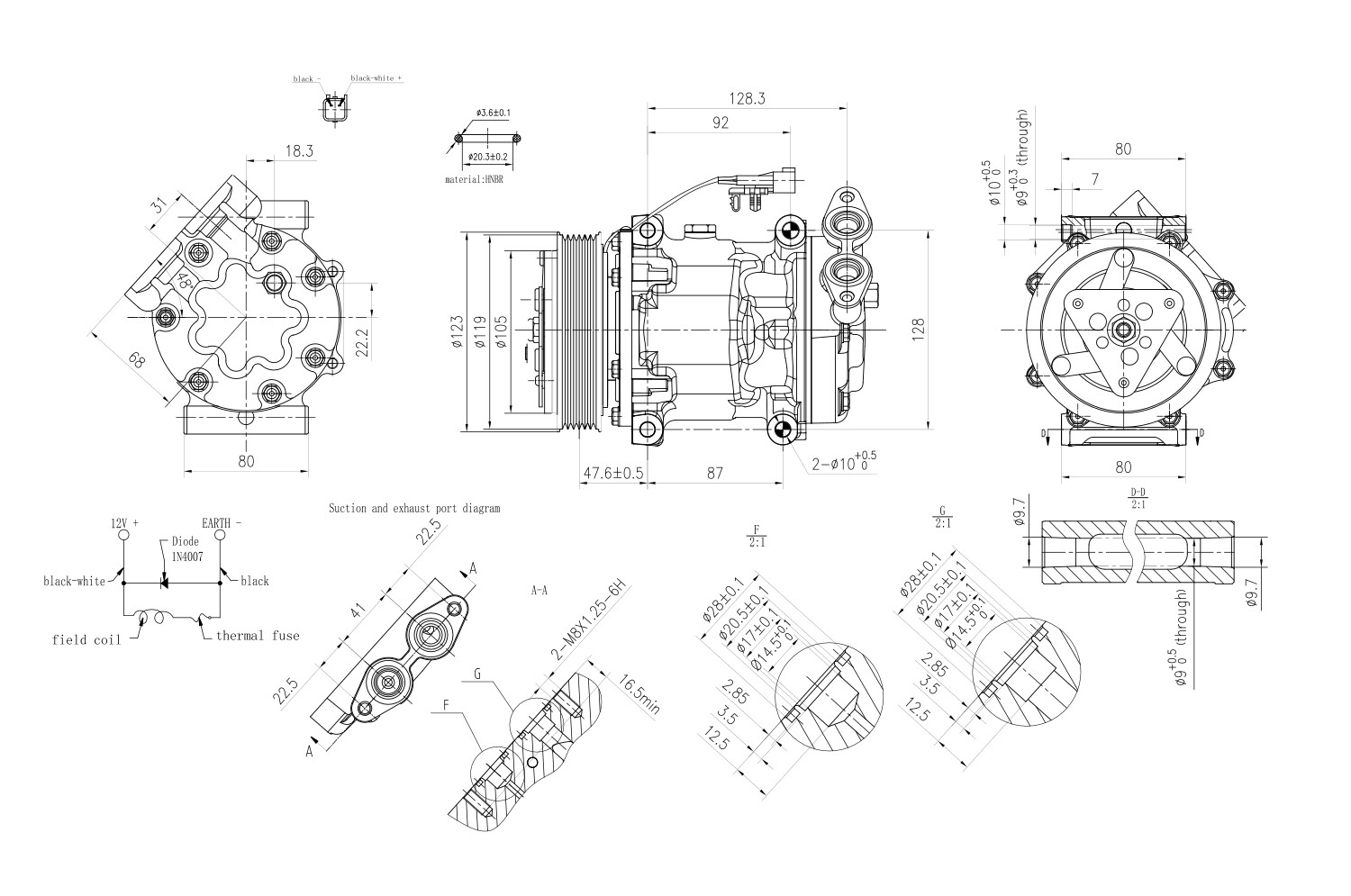 Hella Compressor, airconditioning 8FK 366 200-811