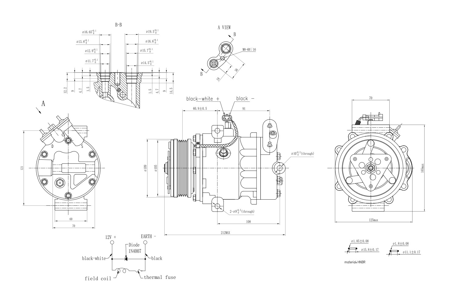 Hella Compressor, airconditioning 8FK 366 200-911