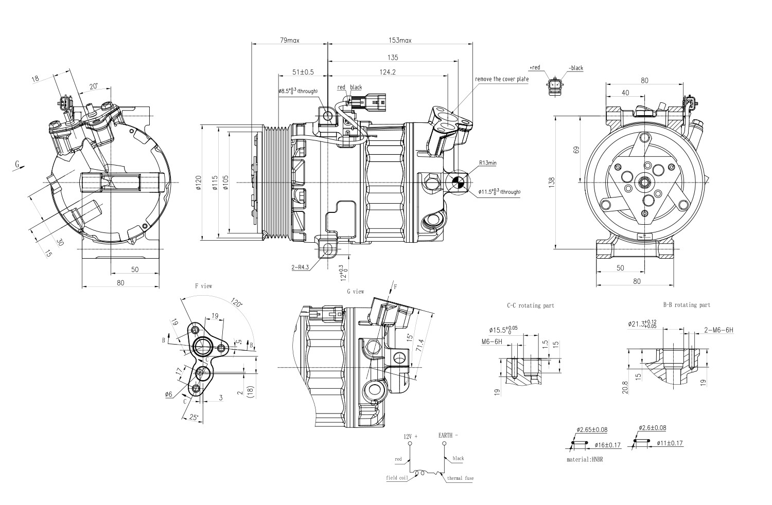Hella Compressor, airconditioning 8FK 366 201-341