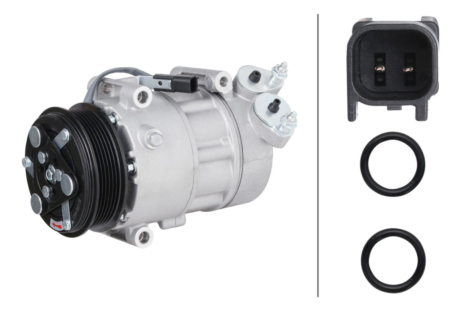 Hella Compressor, airconditioning 8FK 366 201-491