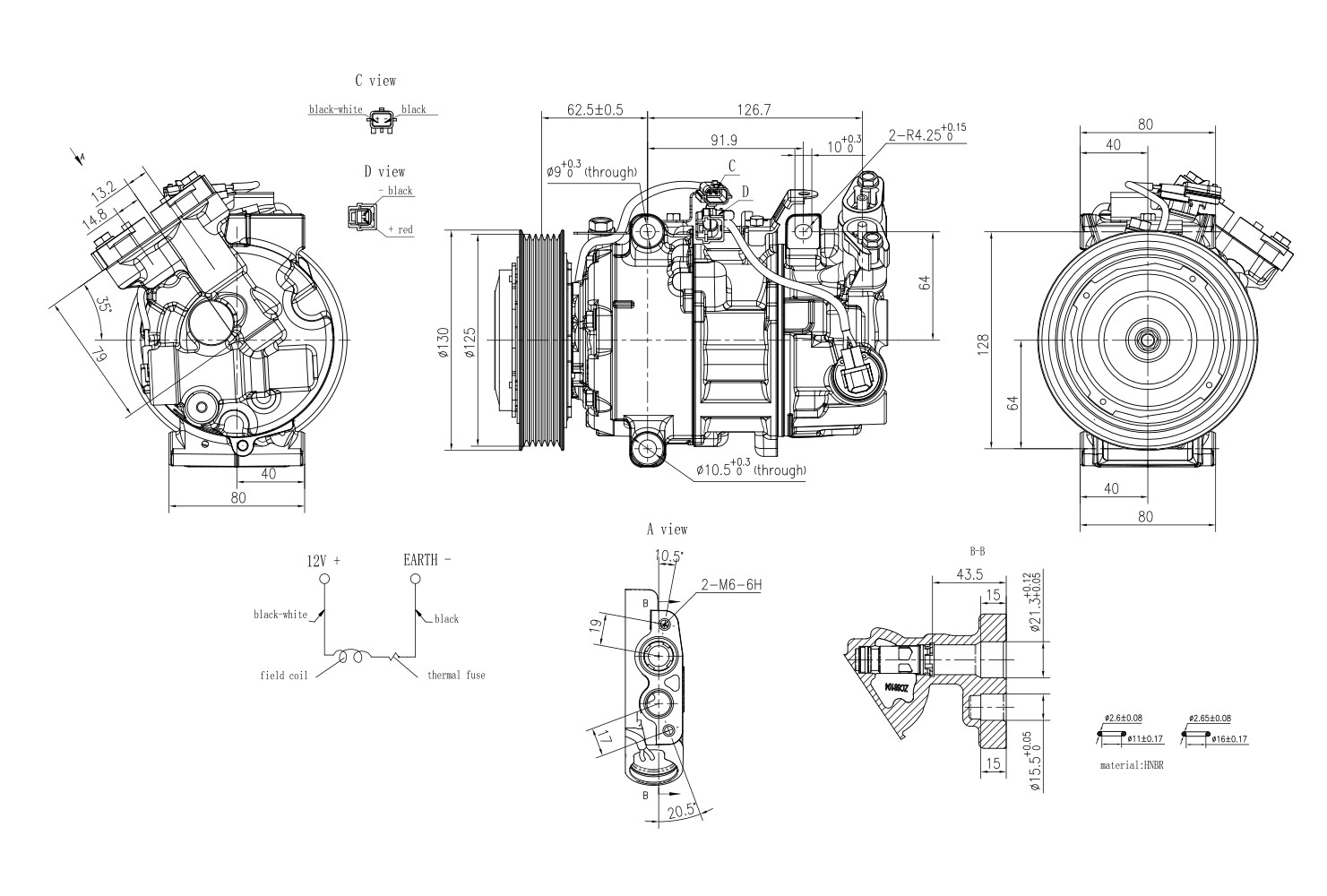 Hella Compressor, airconditioning 8FK 366 201-921