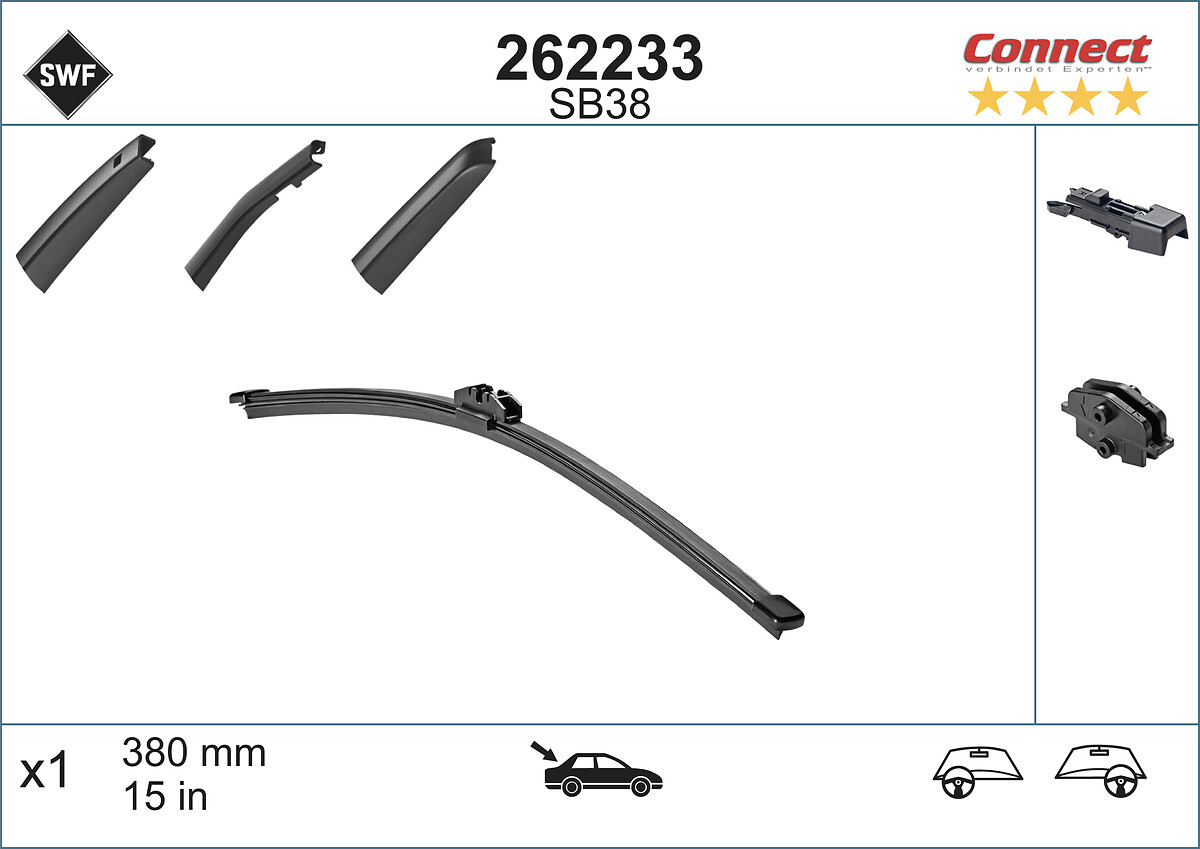 SWF Ruitenwisserblad 262233