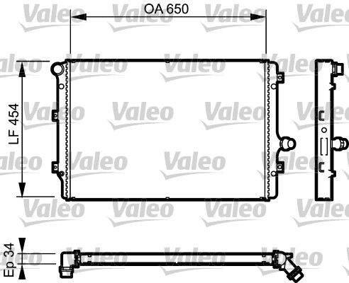 Radiateur Valeo 735087