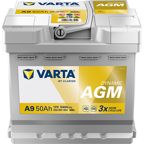 Varta DYNAMIC AGM A9 550901054K262 - 4016987165492 - 4016987167212