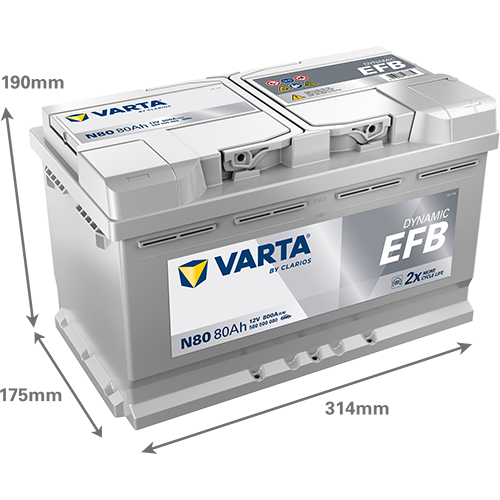 Varta Accu 580500080K262