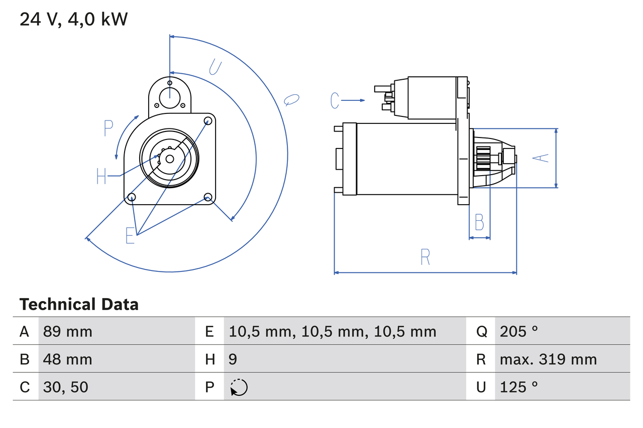 Bosch Starter 0 986 017 240