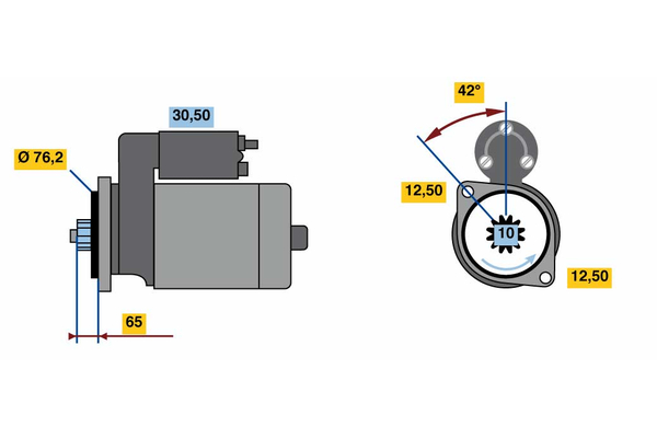 Bosch Starter 0 986 018 390