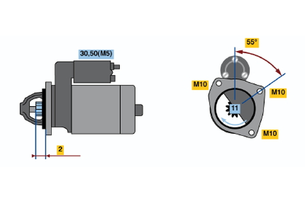 Bosch Starter 0 986 021 671