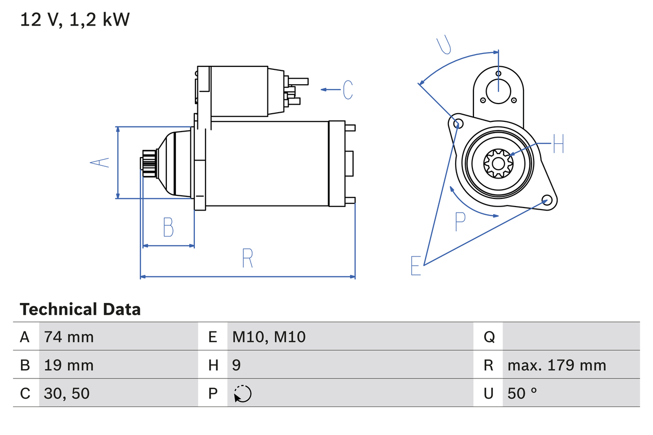 Starter Bosch 0 986 024 230