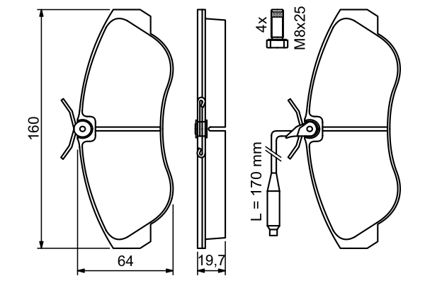 Bosch Remblokset 0 986 424 031