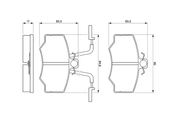 Bosch Remblokset 0 986 424 184
