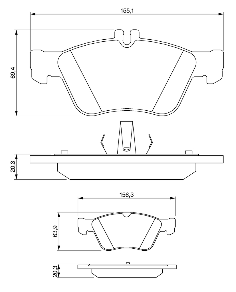 Bosch Remblokset 0 986 494 001