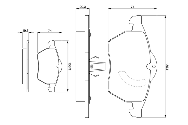 Bosch Remblokset 0 986 424 360