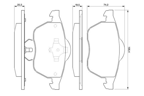 Bosch Remblokset 0 986 424 460