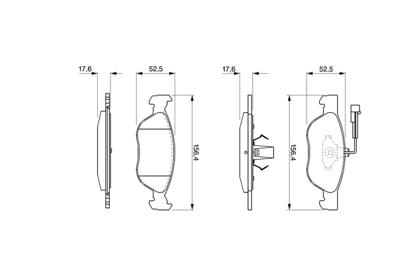 Bosch Remblokset 0 986 424 510