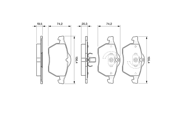 Remblokset Bosch 0 986 424 676