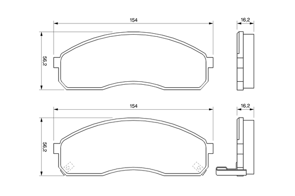 Bosch Remblokset 0 986 424 714