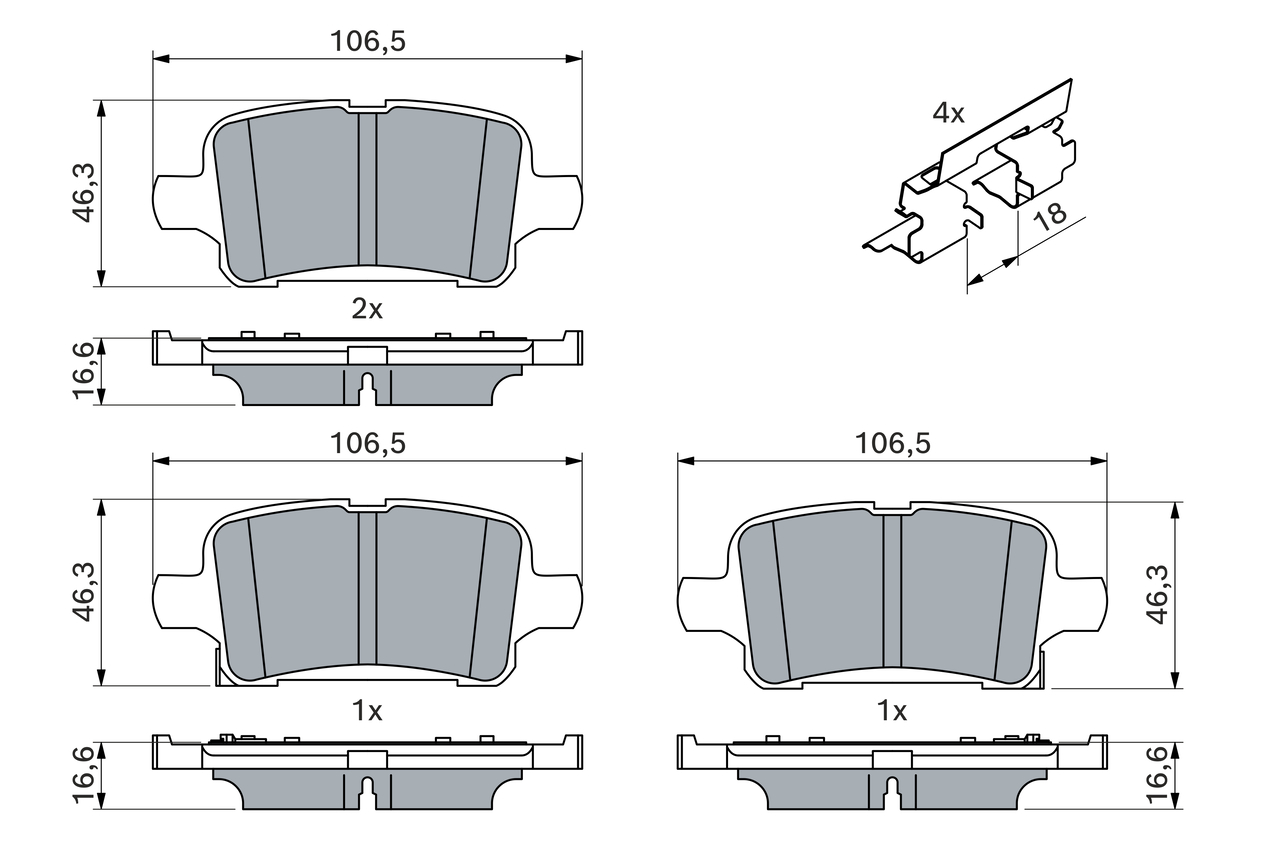 Bosch Remblokset 0 986 424 839