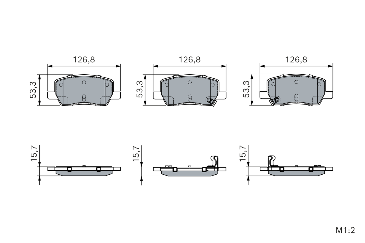 Bosch Remblokkenset, schijfrem 0 986 460 197