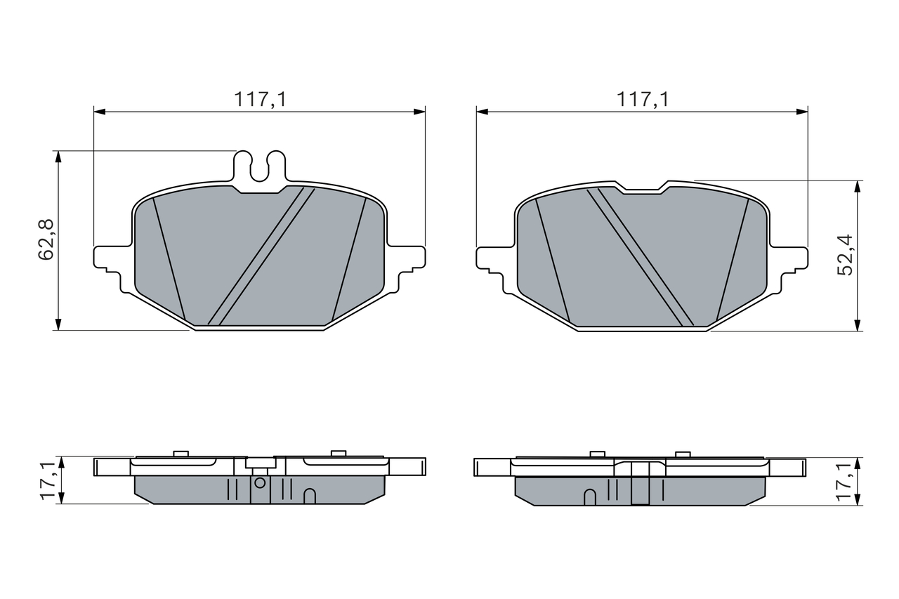 Bosch Remblokkenset, schijfrem 0 986 460 250