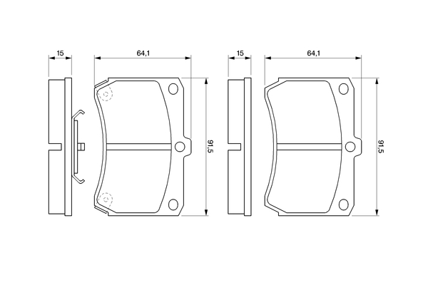 Bosch Remblokset 0 986 460 390