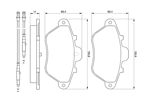 Bosch Remblokset 0 986 460 956