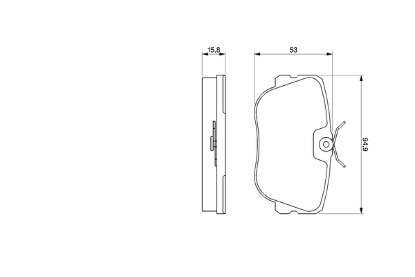 Bosch Remblokset 0 986 460 988