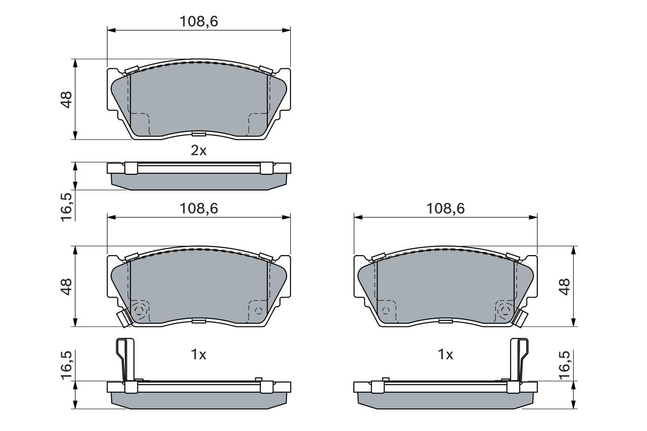 Bosch Remblokset 0 986 460 997