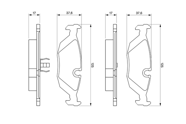 Remblokset Bosch 0 986 461 111